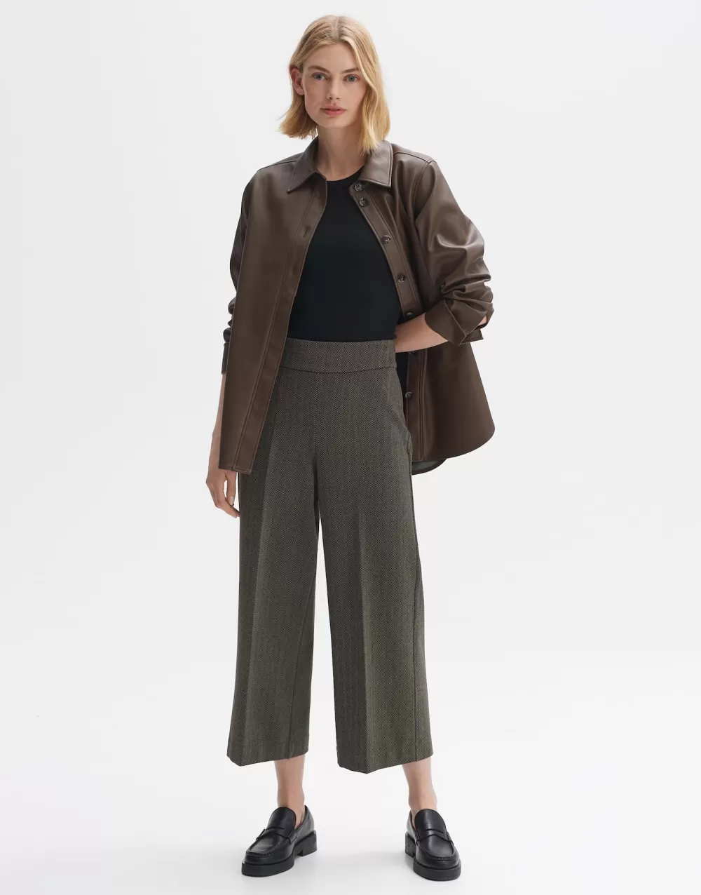 OPUS Fashion Culotte Misha Herringbone^ Broeken