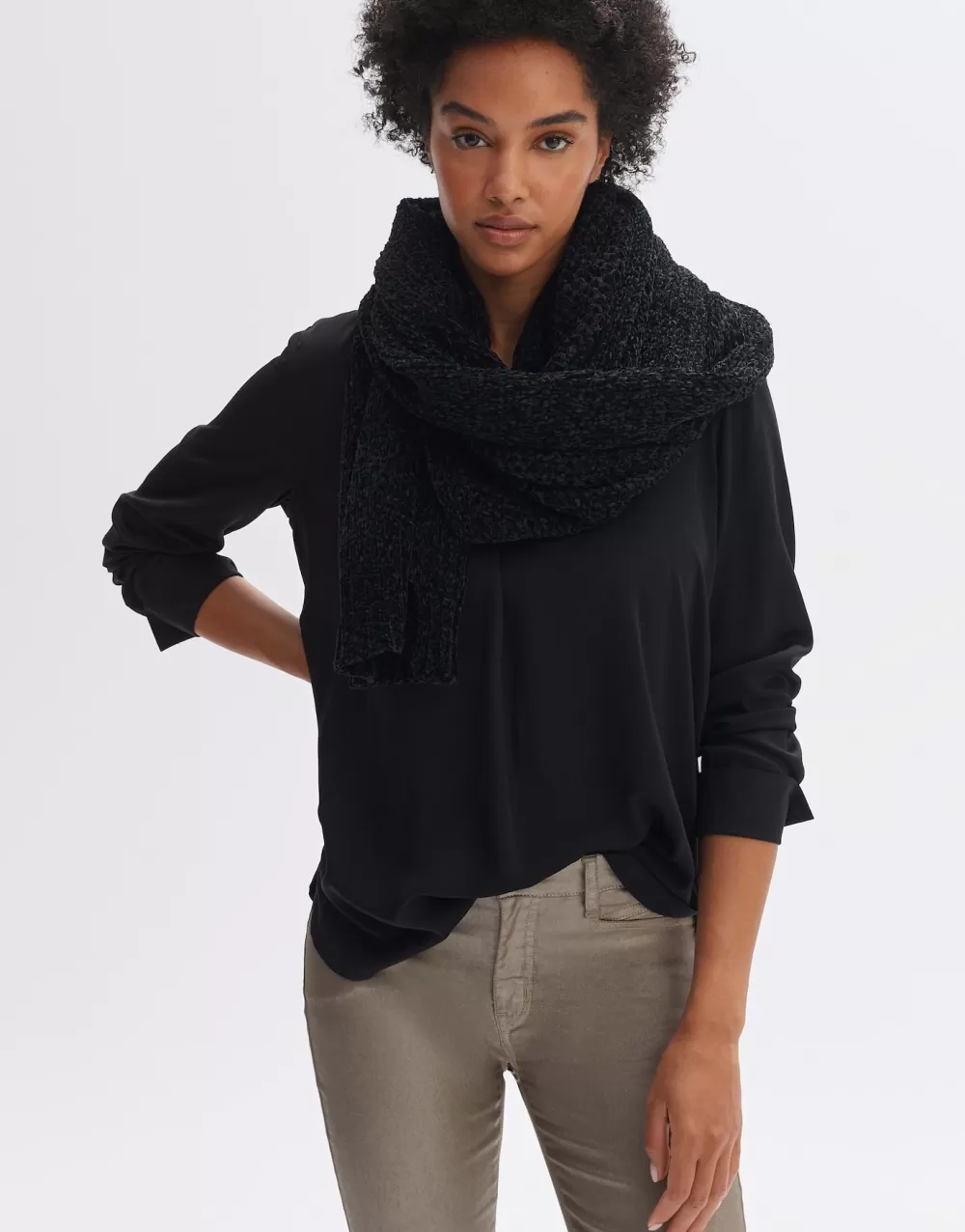 OPUS Fashion Gebreide Sjaal Avelvi Scarf^ Accessoires