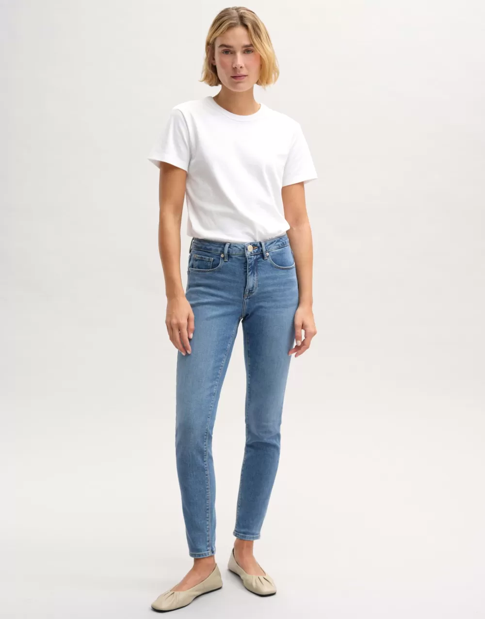 OPUS Fashion Skinny Jeans Elma Ocean Blue^ Jeans