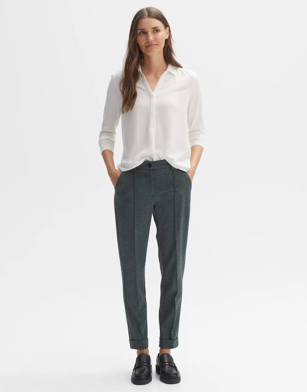 OPUS Fashion Stoffen Broek Melina Track^ Broeken