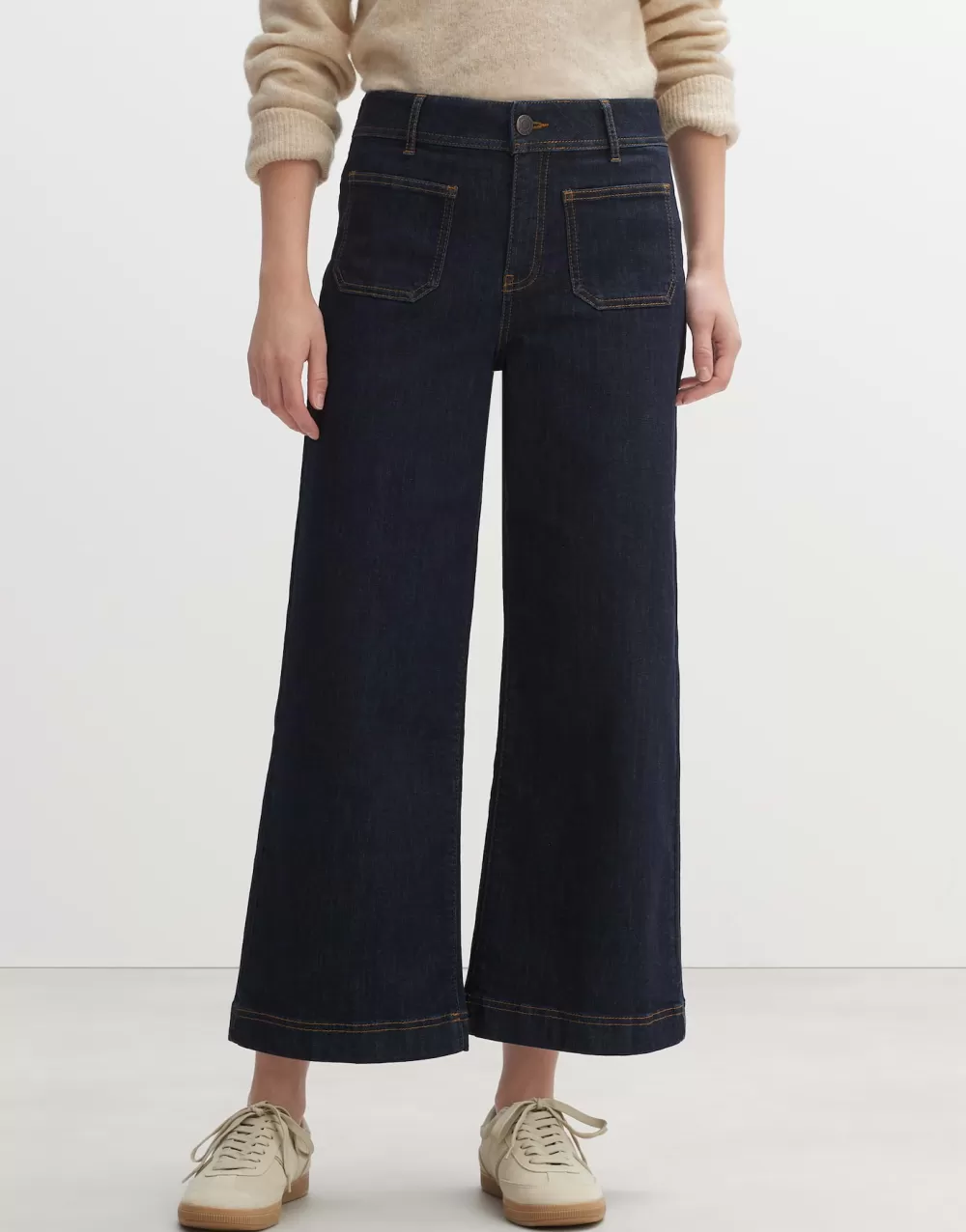 OPUS Fashion Wide Cropped Jeans Macona Blue^ Jeans